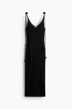 Vestido en punto fino de mezcla de seda