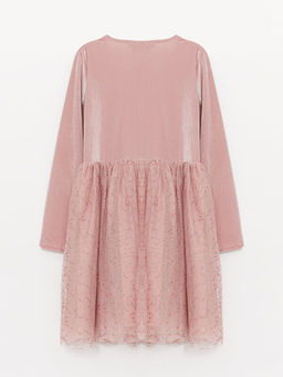 Bisiklet Yaka Kadife K?z ?ocuk Elbise - Waikiki фото 2