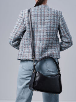 Сумка кожаная на плечо Deboro 30790 винтаж/дипвайтер