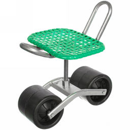 Стул садовый на колесах для прополки и работы в саду 35*47*14см с поворотным механизмом(360), цвет зеленый