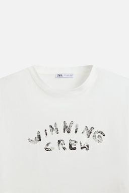SLOGAN PRINT T-SHIRT - Zara фото 8