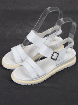 08-PEXL76-1 WHITE Босоножки женские (натуральная кожа) - Фабричный китай фото 4