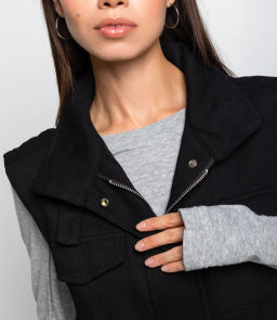 Жилет #КТ9022 (2), чёрный