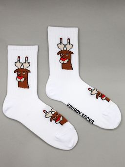 Носки НГ р.35-40 TxT Олень с рогами - Krumpy фото 6