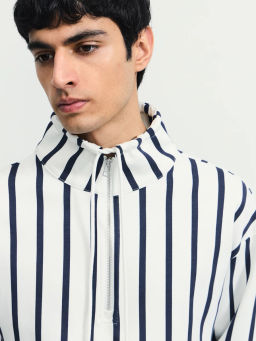 Толстовка в полоску на молнии / Zarina  фото 7