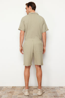 TRENDYOL MAN Tas Oversize Fit Orme Rahat Kumas Sort TMNSS24SR00051 - Trendyolmilla фото 6