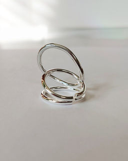 Кольцо с белым серебрением - Vel vett фото 2