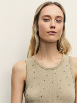 Майка со стразами / Zarina  фото 12