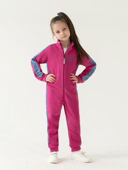 Комбинезон детский флисовый фуксия пш