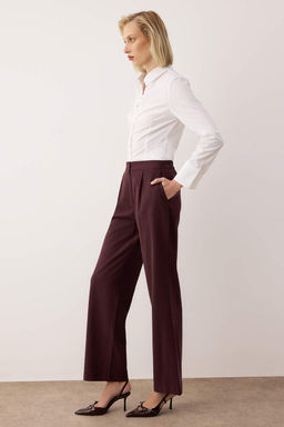 EXCLUSIVE Ozel Koleksiyon Murdum Yumusak Tuseli Wide Leg/Genis Paca Pantolon TWOAW26PL00119 - Trendyolmilla фото 3