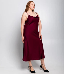 Платье #БШ2419, бургунди