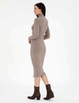 Krem Melanj Ex. Slim Fit Triko Elbise - Pierre cardin фото 4