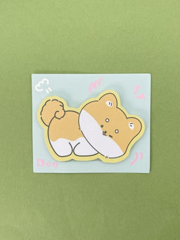 Блок стикер для записей Corgi dreaming, green - I likegift фото 3