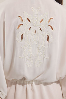 Haki Mini Dokuma Nak?sl? Plaj Kimono&Kaftan TBESS25KM00013 - Trendyolmilla фото 10