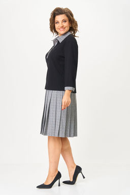Костюм Svetlana Style 2134 черный+клетка