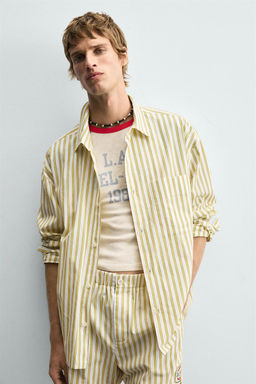 STRIPED SHIRT WITH POCKET - Zara фото 5