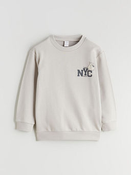 Bisiklet Yaka Erkek ?ocuk Sweatshirt