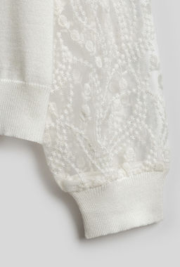 Джемпер детский для девочек Rebeca молочный - Acoola фото 6