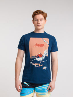 Футболка ЗАПОРОЖЕЦ Gora I Volna DARK NAVY