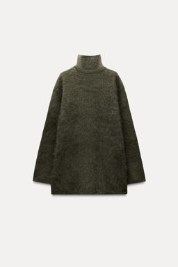 HIGH NECK CASHMERE AND WOOL SWEATER - Zara фото 3