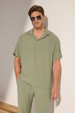 TRENDYOL MAN Mint Oversize Polo Yaka Duz Polo Yaka T-shirt TMNSS25PO00045 - Trendyolmilla фото 12