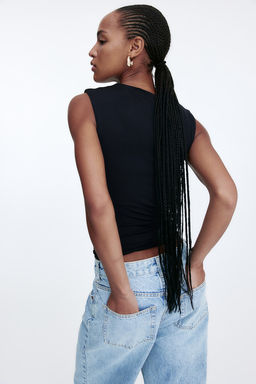 Top drapeado sin mangas - H&m фото 2