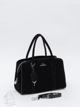 Сумка женская кожаная 2410YF black Polina&Eiterou