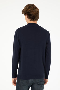 Мужской темно-синий базовый свитер - U.s. polo assn фото 5