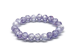 Колечко на резинке из фианитов цвет сиреневый