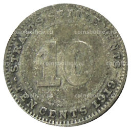 10 центов 1919 года Стрейтс Сетлментс