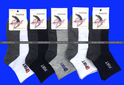 Цена за 10 пар. МИНИ носки мужские укороченные SPORT арт. MYD 01 41-47 (фактически 41-44) - Weiwei фото 2