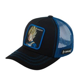 Детская бейсболка CAPSLAB арт. CL/DBZ/3/VE3 Junior Dragon Ball Vegeta Saiyan (черный / синий)