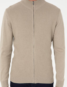Kum Melanj Slim Fit Fermuarl_ Triko H_rka