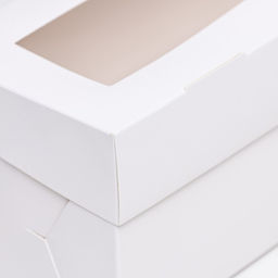 Цена за 2 шт. Коробка для 3 капкейка с окном, целлюлоза, 25×10×10 см