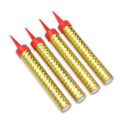 Свечи фонтаны в торт золотые, 4 шт., 10 см, горение 30-35 сек