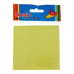 Блок с липким краем, 76 мм х 76 мм, 100 листов, флуоресцентный, жёлтый - Calligrata фото 2