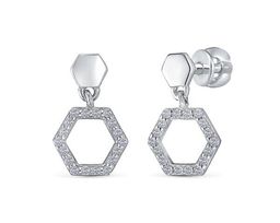 Серьги из серебра куб.циркон., В10-1383