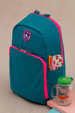 Синяя школьная сумка для девочки