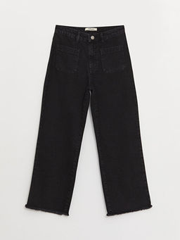 Wideleg K?z ?ocuk Jean Pantolon