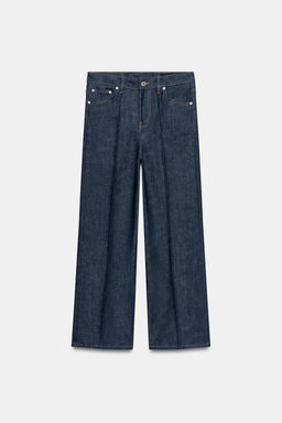 JEANS ZW COLLECTION WIDE LEG TIRO ALTO / Azul - Zara фото 7