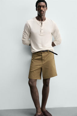BERMUDA CHINO REGULAR FIT / Ocre - Zara фото 6