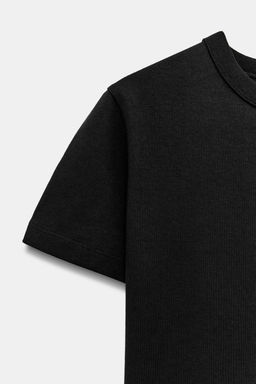 SHORT SLEEVE INTERLOCK T-SHIRT - Zara фото 12