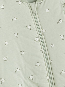 2.5 Tog Bask?l? Fermuarl? K?z Bebek Uyku Tulumu