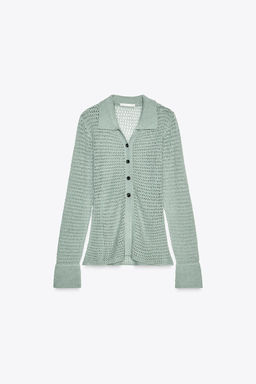 CUT KNIT POLO NECK SWEATER - Zara фото 5