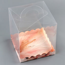 Цена за 5 шт. Коробка кондитерская, сундук, упаковка, «Цветов сияние», 16×16×18 см