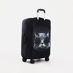 Чехол на чемодан 28, цвет чёрный - Simaland фото 3