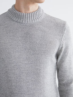 Yar?m Bal?k?? Yaka Erkek Triko Kazak