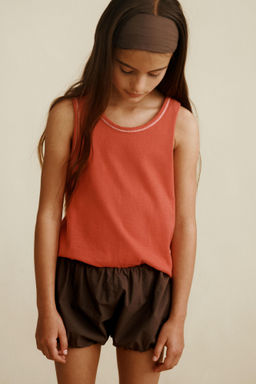 BLOOMER POPEL?N CREATED BY CARAMEL LONDON X ZARA / Marr?n  фото 5