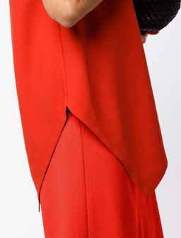 VILATTE / Удлиненный топ из плотного лиоцелла  фото 2