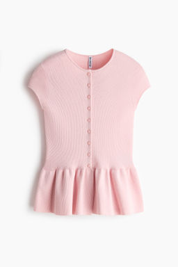 C?rdigan de manga corta con peplum